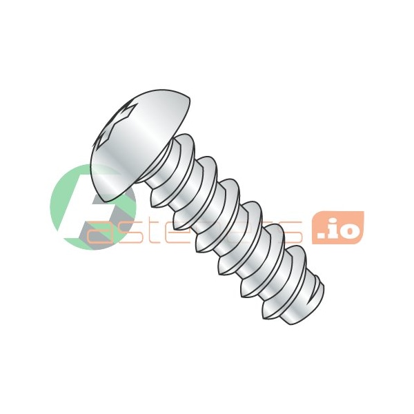 Newport Fasteners Thread Cutting Screw, #6 x 1/2 in, Zinc Plated Steel Round Head Phillips Drive, 10000 PK 811769 - main